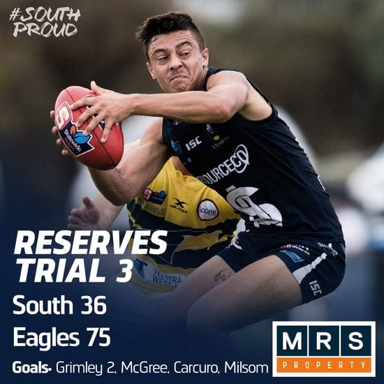 Reserves Match Report: Eagles swoop young Panthers
